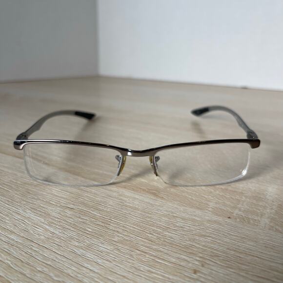 Ray-Ban RB8406 2502 Eyeglasses Carbon Fiber Silver Frames Only 53-17-140 - Picture 2 of 9